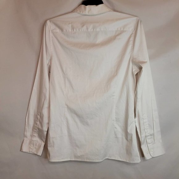 Asos white long sleeved button up blouse - Picture 6 of 6
